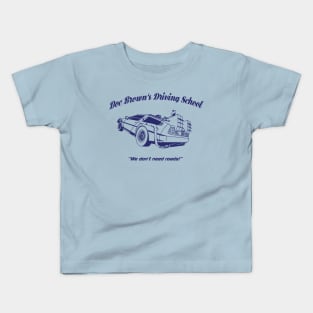 Doc Brown’s School of Driving Kids T-Shirt